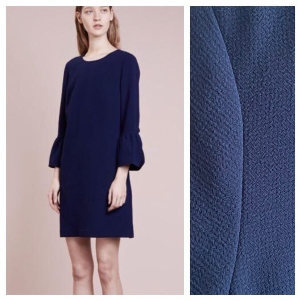 Club Monaco Dark Topaz Blue Archibelle Bell Sleeve Dress 4
